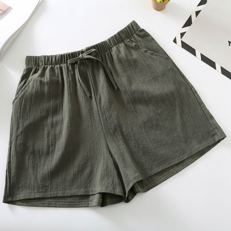 Crinkle-Cotton Shorts by Eleanor Vale