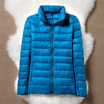 Lightweight padded jacket in sky blue