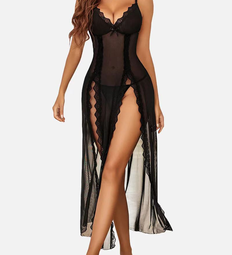 Lace-Trim Slip Dress by Eleanor Vale