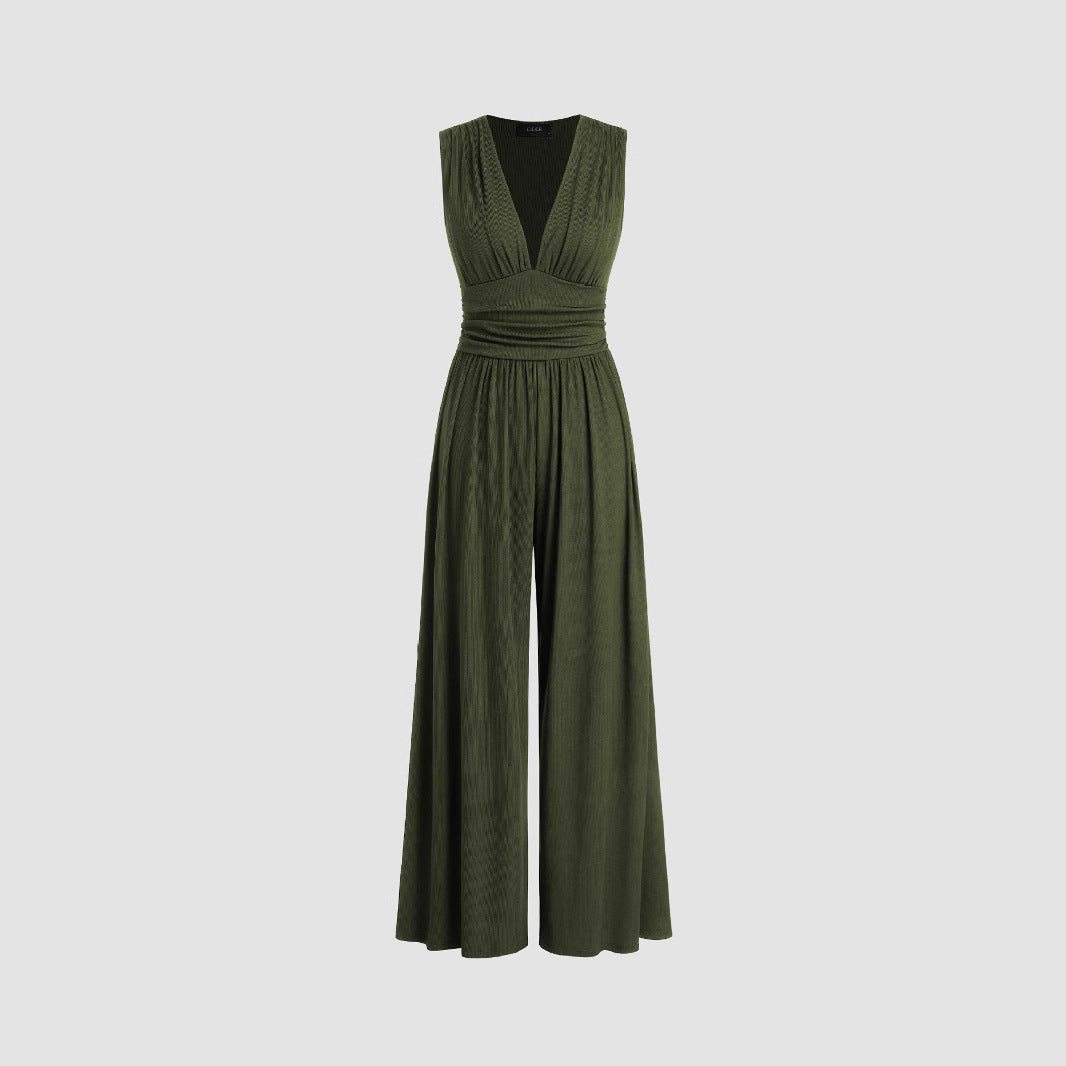 Ruched-Bodice Jumpsuit by Eleanor Vale