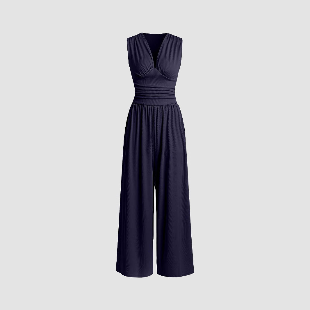 Ruched-Bodice Jumpsuit by Eleanor Vale