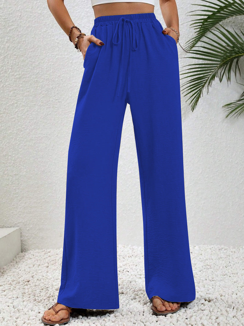 Relaxed-Drawstring Trousers by Eleanor Vale