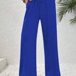 Relaxed-Drawstring Trousers by Eleanor Vale