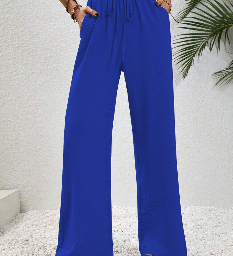 Relaxed-Drawstring Trousers by Eleanor Vale