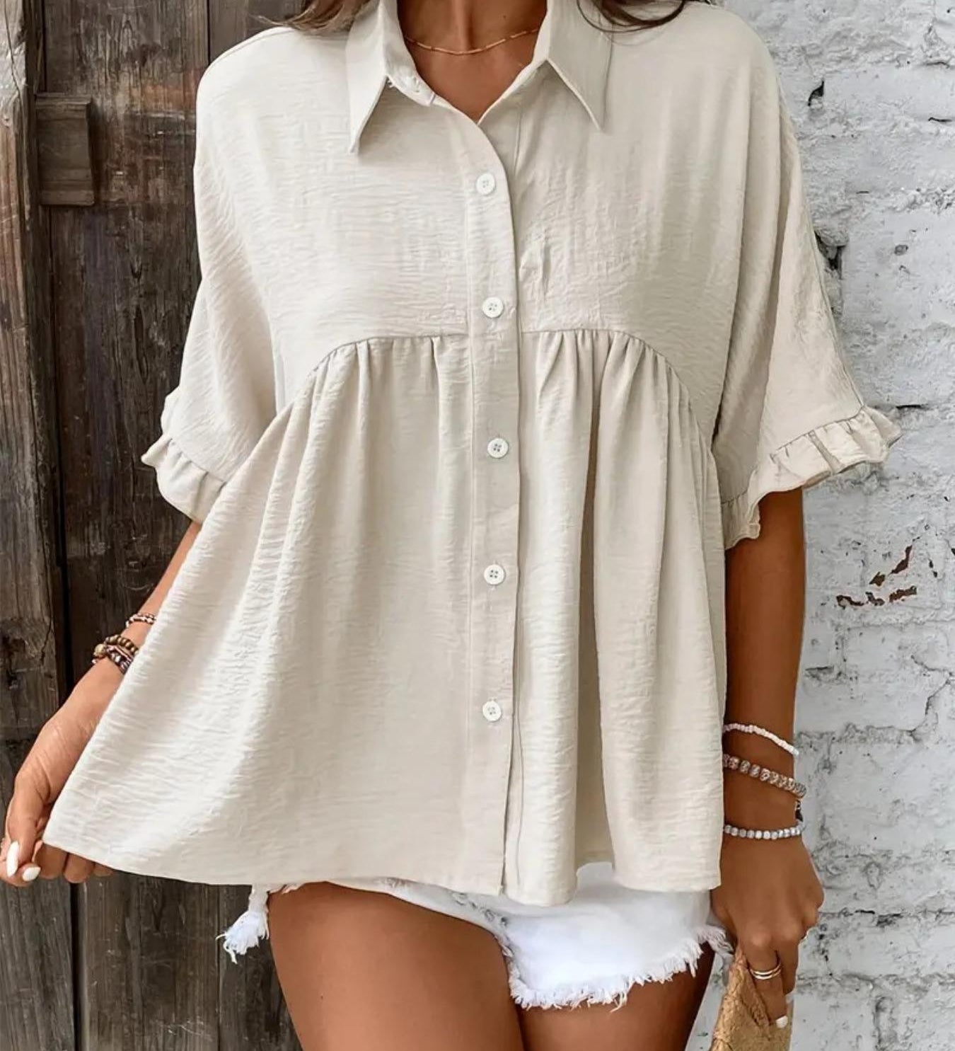 Peplum-Waist Blouse by Eleanor Vale