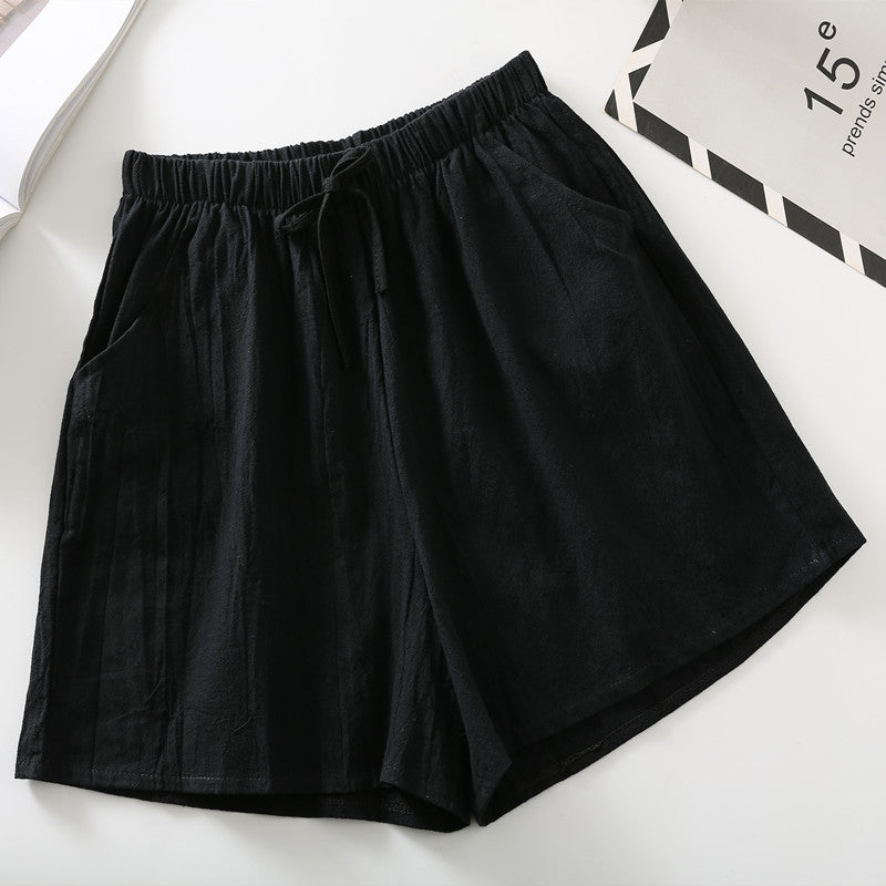 Crinkle-Cotton Shorts by Eleanor Vale