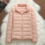 Lightweight padded jacket in pale pink