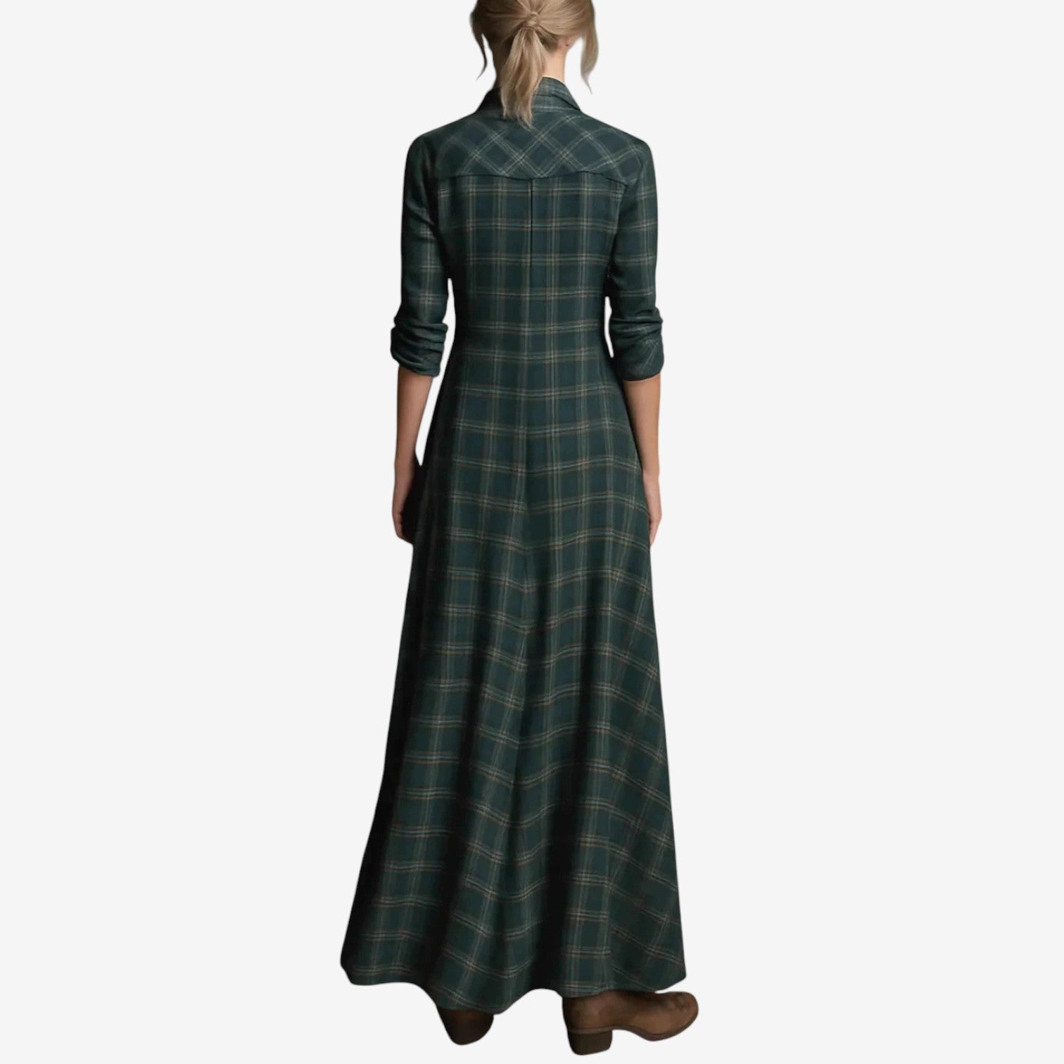 Checked Shirt-Style Dress by Eleanor Vale
