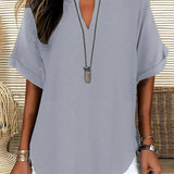 Split-Neck Blouse by Eleanor Vale