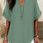 Split-Neck Blouse by Eleanor Vale