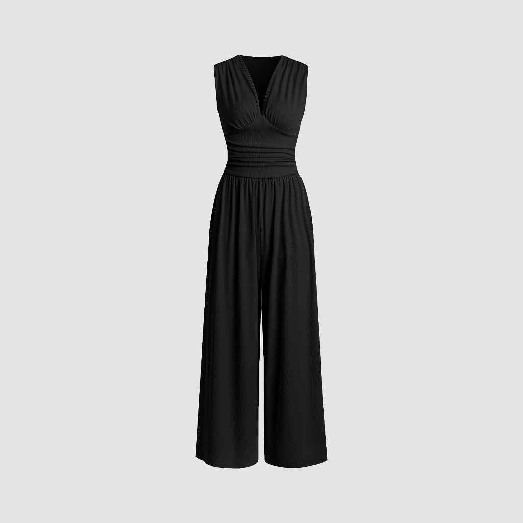 Ruched-Bodice Jumpsuit by Eleanor Vale
