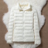 Lightweight padded jacket in crisp white