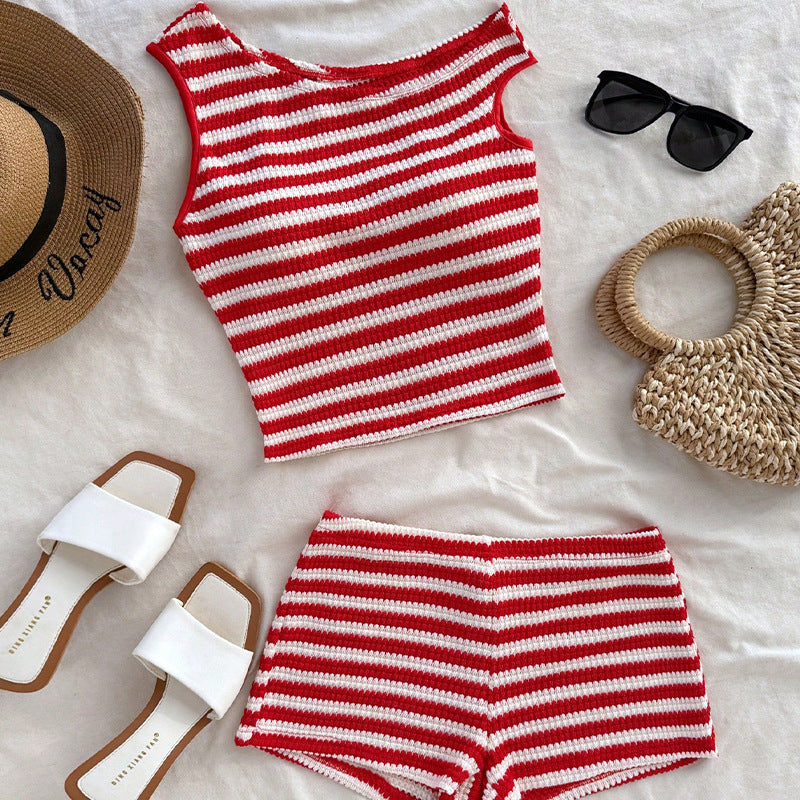 Knit-Shorts Lounge Set by Eleanor Vale