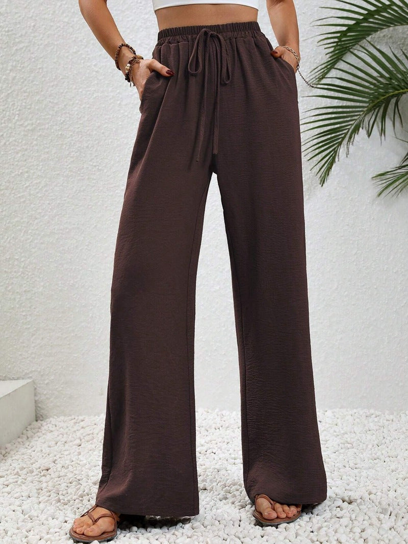 Relaxed-Drawstring Trousers by Eleanor Vale