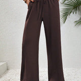 Relaxed-Drawstring Trousers by Eleanor Vale