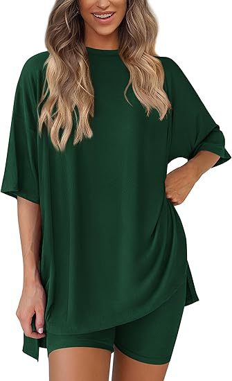 Oversized-Tee Lounge Set by Eleanor Vale