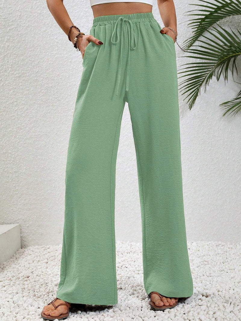 Relaxed-Drawstring Trousers by Eleanor Vale