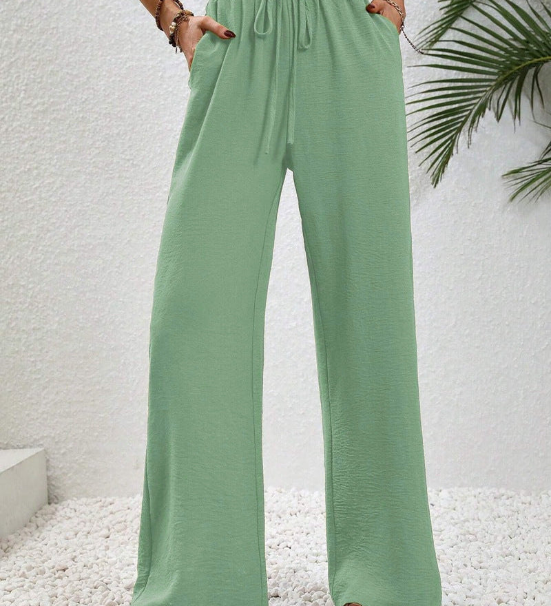 Relaxed-Drawstring Trousers by Eleanor Vale