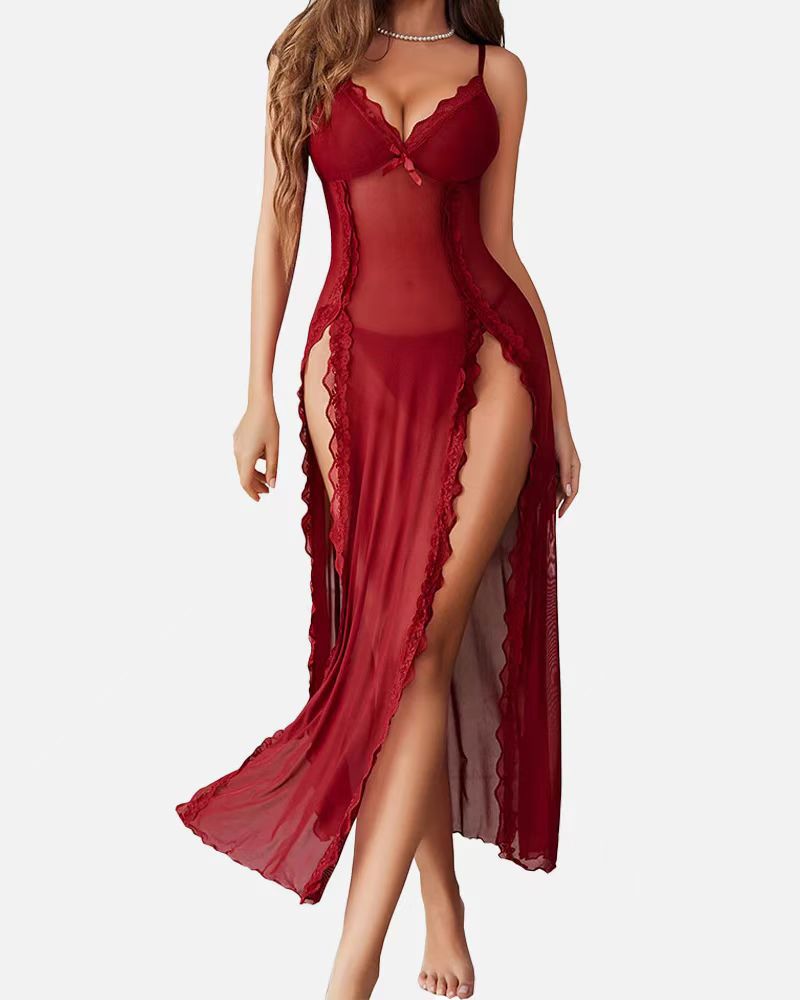 Lace-Trim Slip Dress by Eleanor Vale