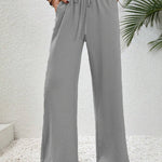 Relaxed-Drawstring Trousers by Eleanor Vale