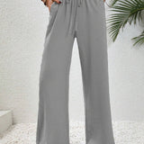 Relaxed-Drawstring Trousers by Eleanor Vale