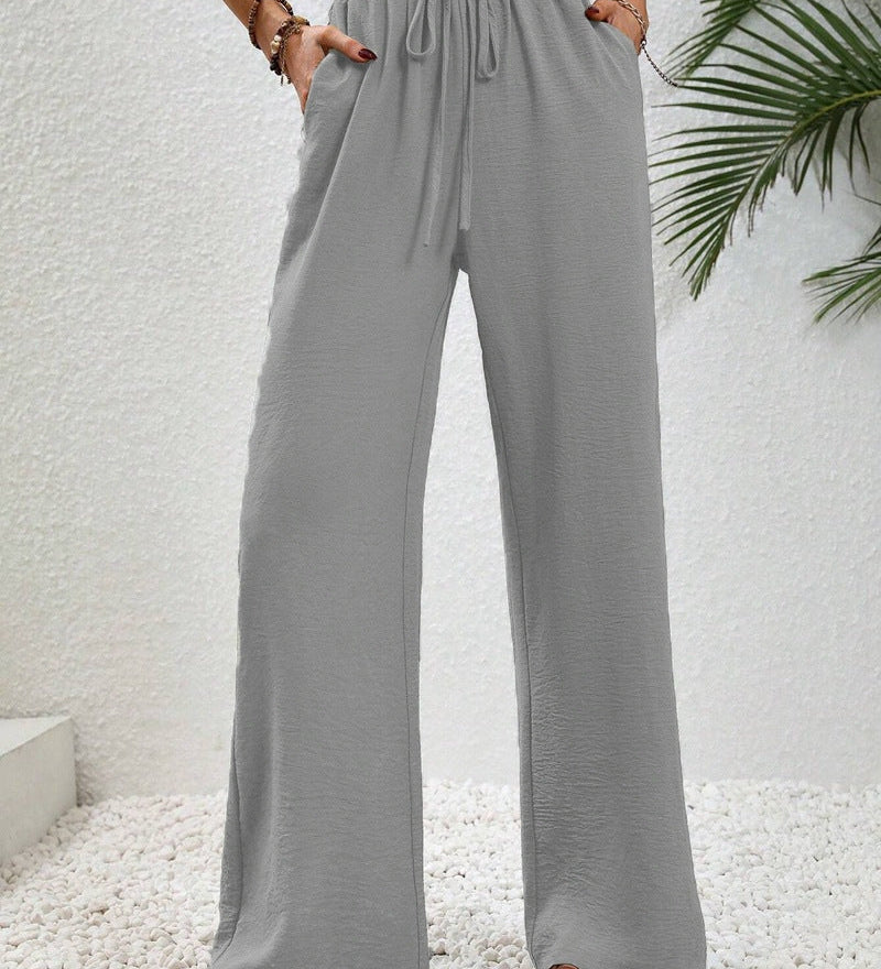 Relaxed-Drawstring Trousers by Eleanor Vale