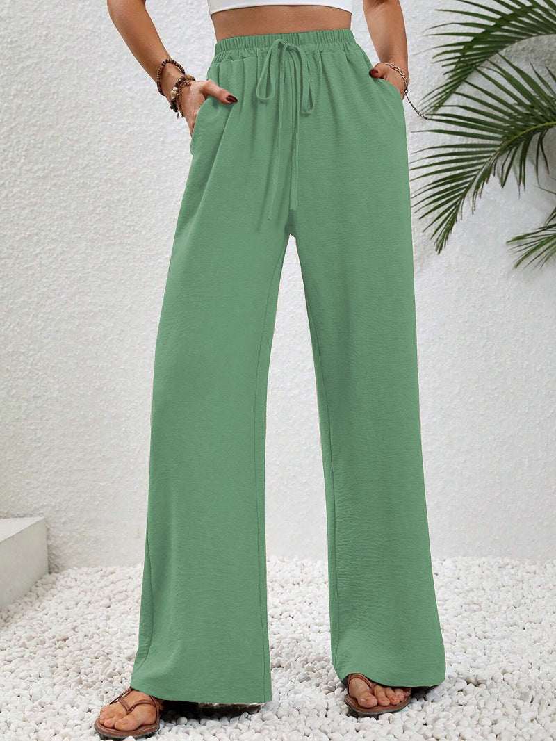 Relaxed-Drawstring Trousers by Eleanor Vale