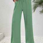 Relaxed-Drawstring Trousers by Eleanor Vale