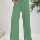 Relaxed-Drawstring Trousers by Eleanor Vale