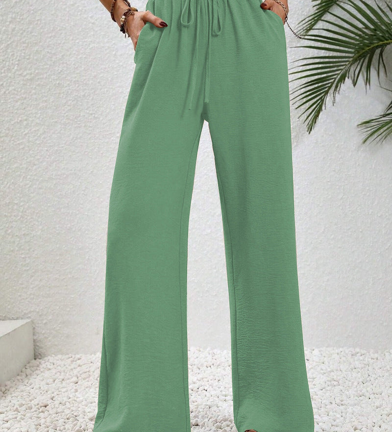 Relaxed-Drawstring Trousers by Eleanor Vale