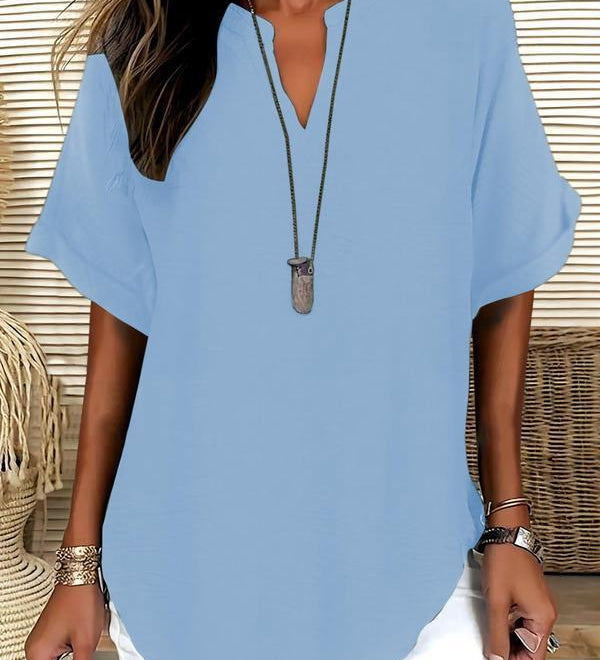 Split-Neck Blouse by Eleanor Vale