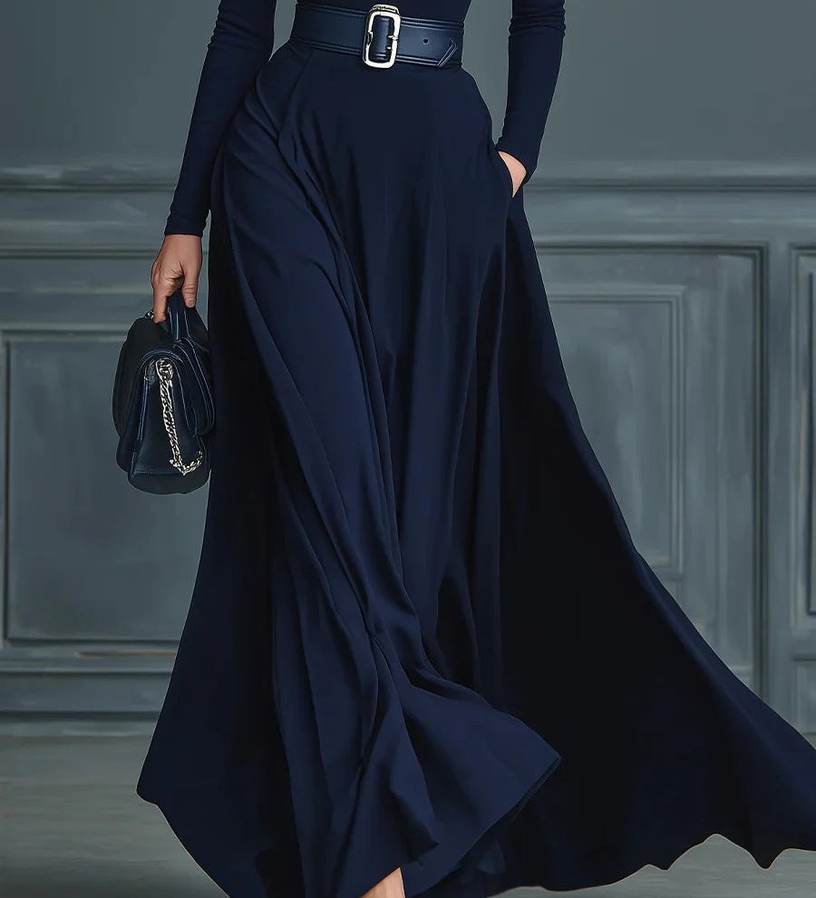 Squared-Buckle Maxi Dress by Eleanor Vale