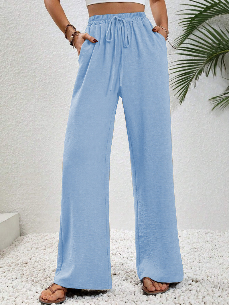 Relaxed-Drawstring Trousers by Eleanor Vale