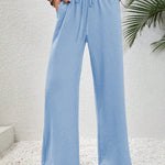 Relaxed-Drawstring Trousers by Eleanor Vale