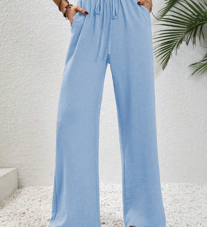 Relaxed-Drawstring Trousers by Eleanor Vale