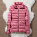 Lightweight padded jacket in soft salmon