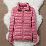 Lightweight padded jacket in soft salmon