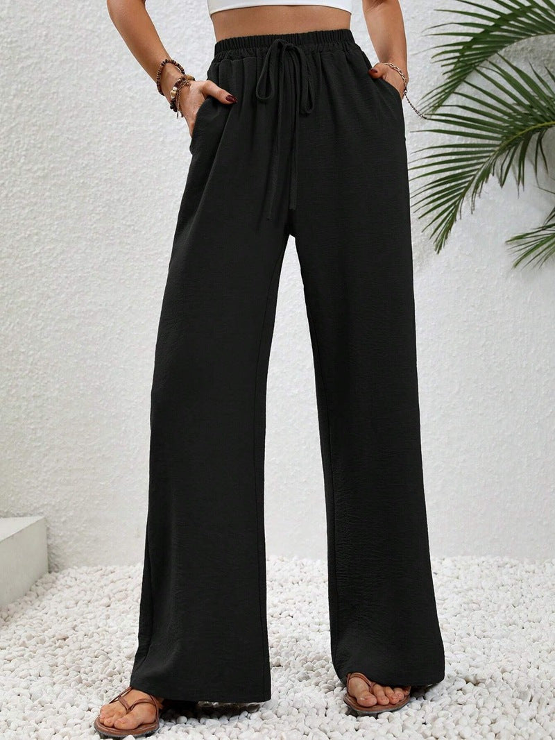 Relaxed-Drawstring Trousers by Eleanor Vale