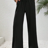 Relaxed-Drawstring Trousers by Eleanor Vale