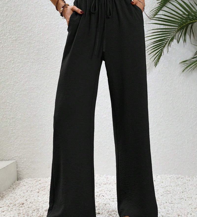 Relaxed-Drawstring Trousers by Eleanor Vale