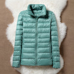 Lightweight padded jacket in mint green