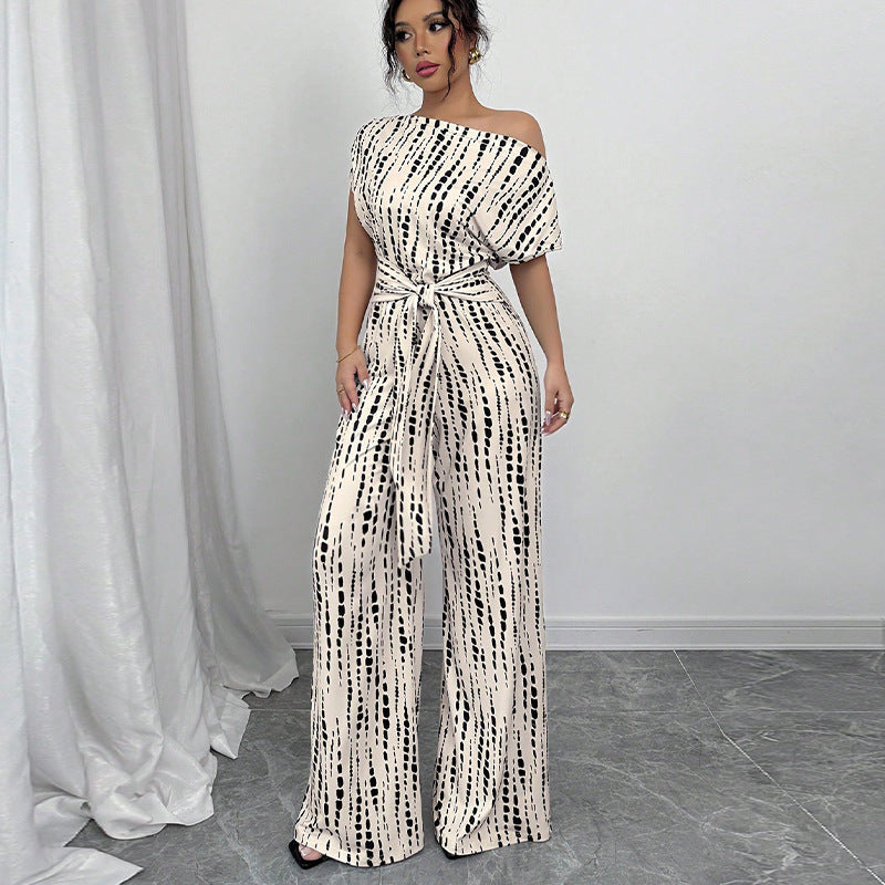 Oblique-Strap Jumpsuit by Eleanor Vale