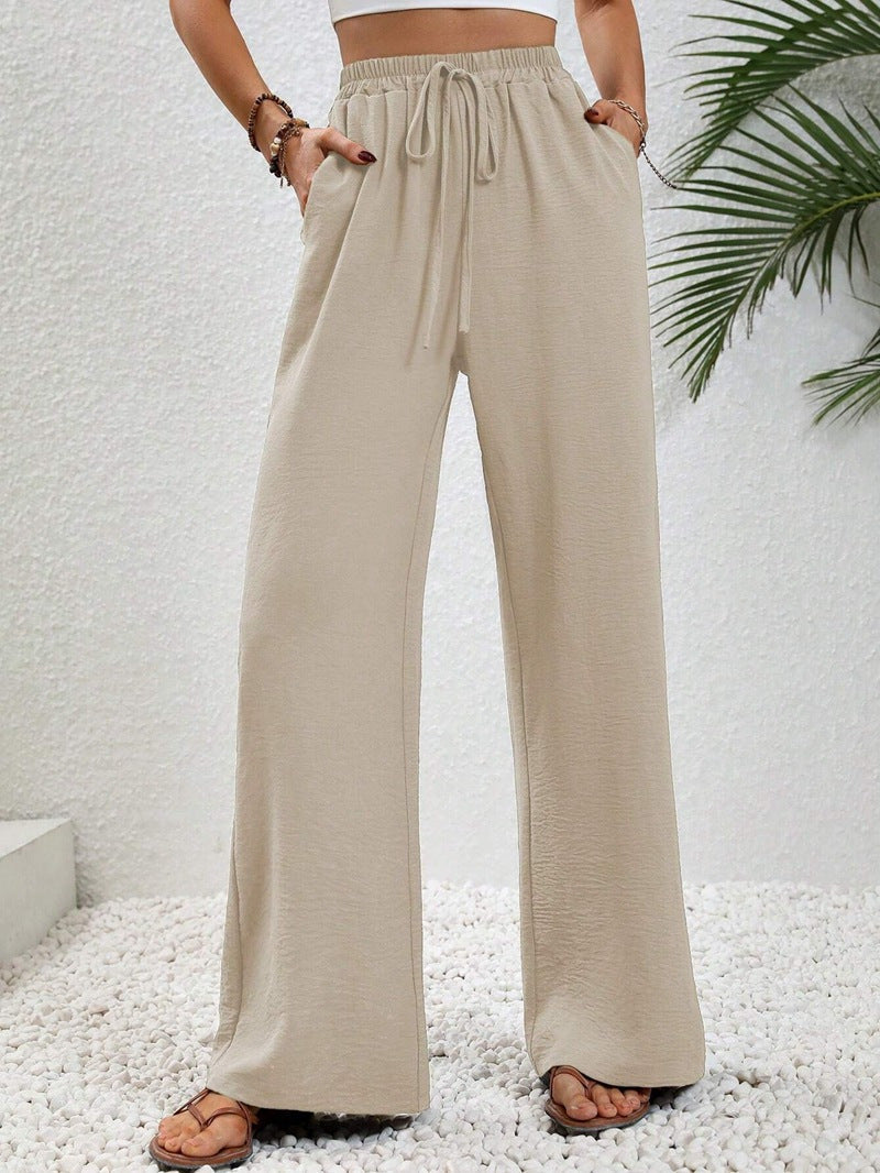 Relaxed-Drawstring Trousers by Eleanor Vale