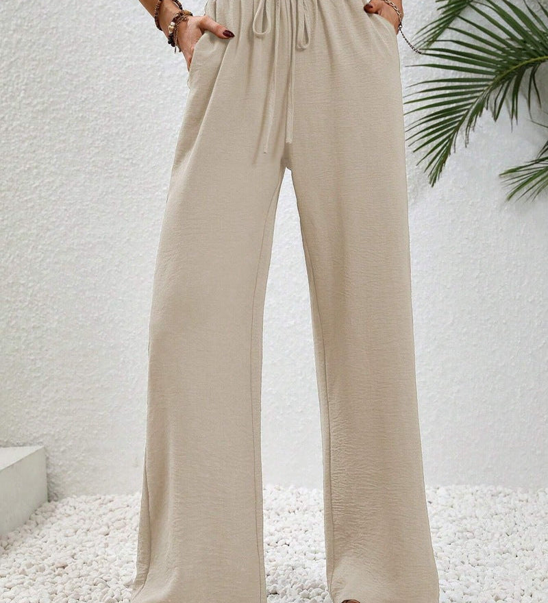 Relaxed-Drawstring Trousers by Eleanor Vale