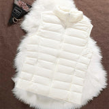 Quilted gilet in crisp white