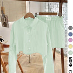 Cropped-Shirt Co-Ord Set by Eleanor Vale