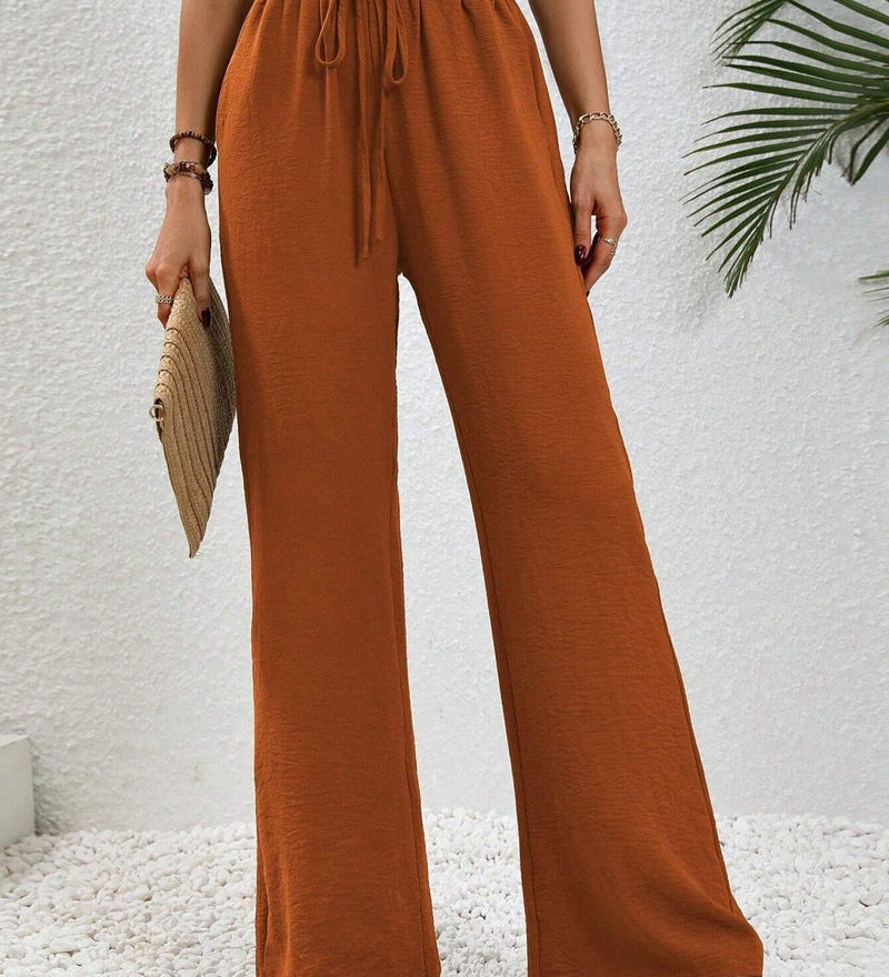 Relaxed-Drawstring Trousers by Eleanor Vale