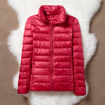 Lightweight padded jacket in classic red