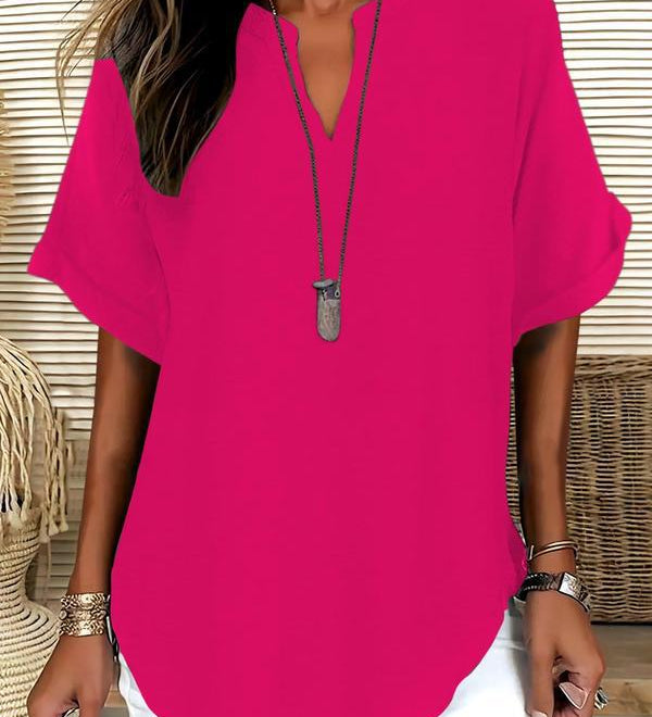 Split-Neck Blouse by Eleanor Vale