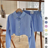 Cropped-Shirt Co-Ord Set by Eleanor Vale